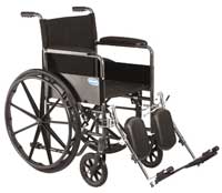 Invacare Veranda Wheelchair 18" x 16" with Permanent Arms and Legrests