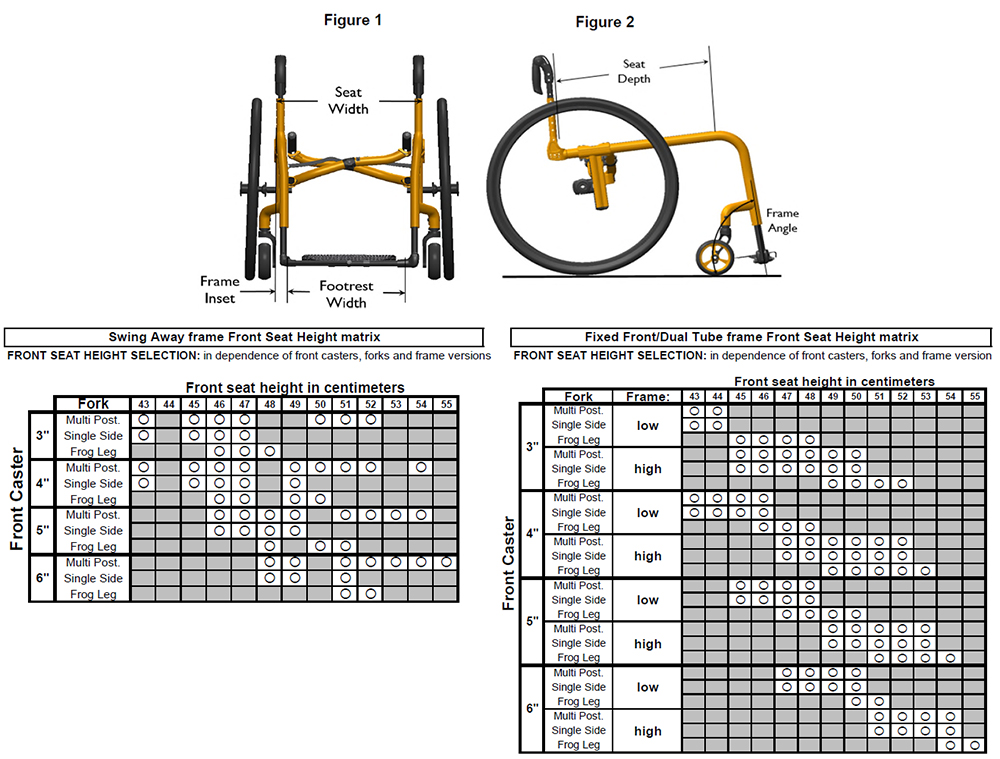 Quickie Xenon² Folding Wheelchair - Front Seat Height