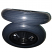 5 x 1" Soft Roll Wheelchair Casters - Dark Gray