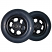 5 x 1" Soft Roll Wheelchair Casters - Dark Gray