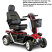 Pride Pursuit XL PMV, 4 Wheeled Scooter - Candy Apple Red