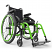 Helio A6 Lightweight Folding Wheelchair - Acid Green