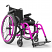 Helio A6 Lightweight Folding Wheelchair - Fuschia