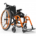 Helio A6 Lightweight Folding Wheelchair - Sunkissed Orange