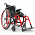 Helio A6 Lightweight Folding Wheelchair - Ferrari Red