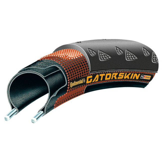 650 x 23mm Continental Gatorskin Clincher Tire (270g)