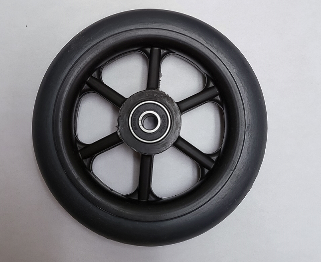 5 x 1" Poly Wheelchair Casters, Available in Gray 