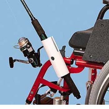 Fishing Pole Holder for Wheelchairs