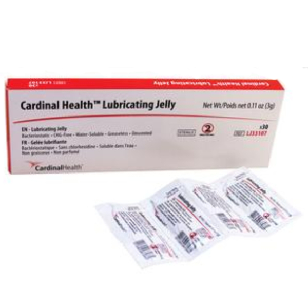 Cardinal Health Lubricating Jelly, 3g Foil Packet