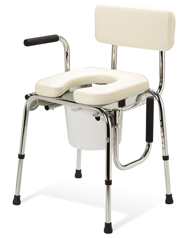 Padded Drop Arm Commode On Sale With Low Price Match Promise