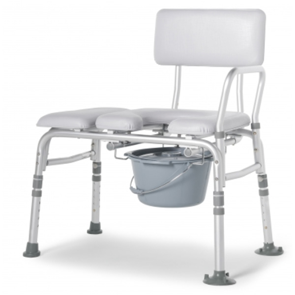 Lumex Padded Commode Transfer Bench 