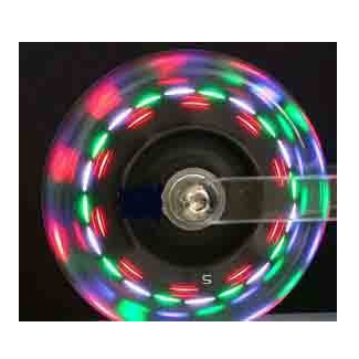 3" x 1" Lighted Wheelchair Casters 
