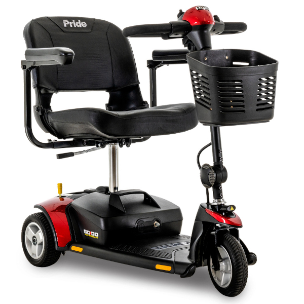 Pride Go-Go Elite Traveller, 3 Wheeled Scooter - FDA Class II Medical Device