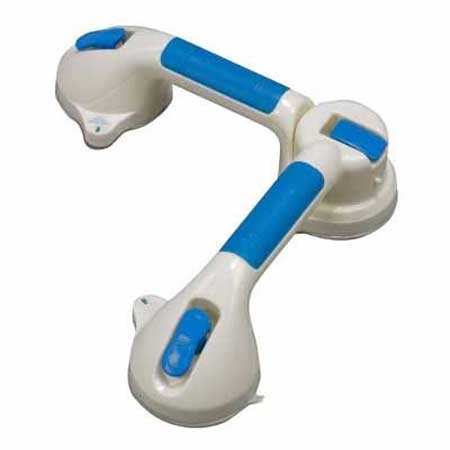 Suction Cup Grab Bar with 180° Swivel Action