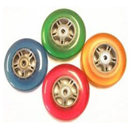 4" x 1" Wheelchair Poly Caster, 4 Colors Available