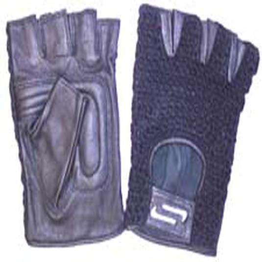 Sportaid Half Finger Wheelchair Gloves with Mesh Back
