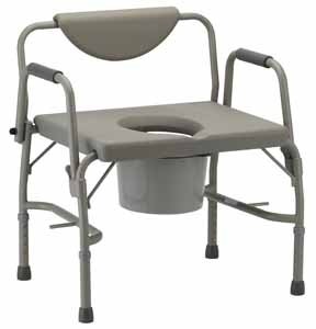 Nova Heavy Duty Commode with Extra Wide Seat & Drop Arms