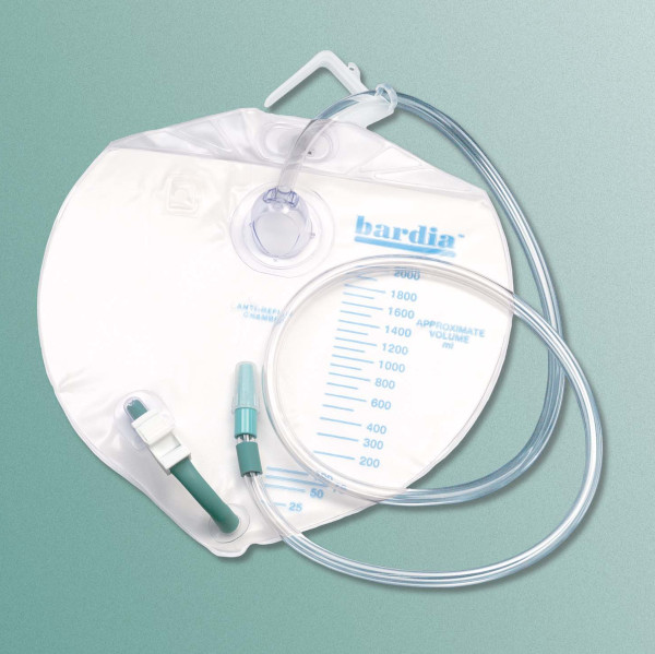 Bard Bedside Drainage Bag with Living Hinge Hanger