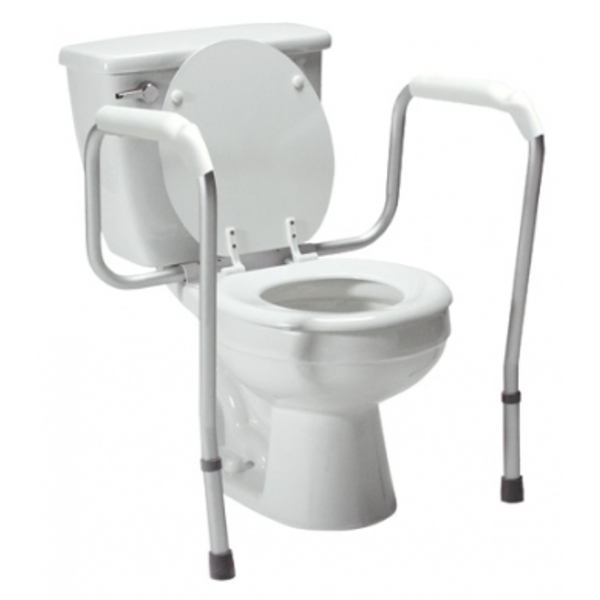 Lumex VersaFrame Toilet Safety Rail, Adjustable Height