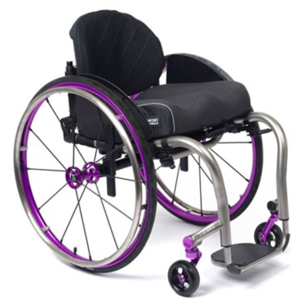 TiLite ZRA Rigid Titanium Wheelchair