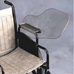 Wheelchair Clear Flip Away Armrest Tray