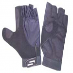 Sportaid Half Finger Full Thumb Wheelchair Gloves, Lycra w/Padded Palm