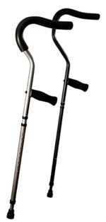 Millennial In Motion Pro Folding Crutch w/Spring Assisted Shock Absorber & Ergonomic Handle