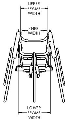 Top End NRG Racing Wheelchair - Knee Width