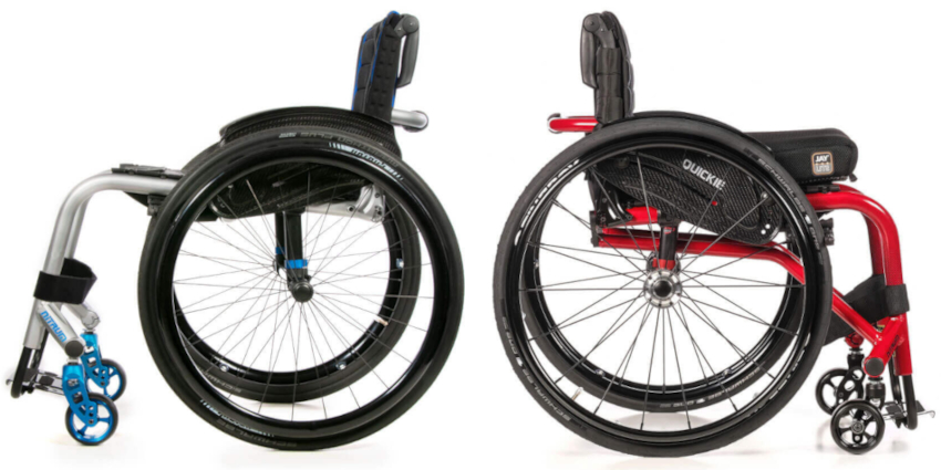 Quickie Nitrum Ultra-Lightweight Wheelchair - Open Frame/Hybrid - Dual Tube