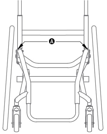 TiLite TR Titanium Wheelchair - Seat Width (A)